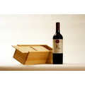 Natural Single Bottle Slider-Top Wood Wine Box